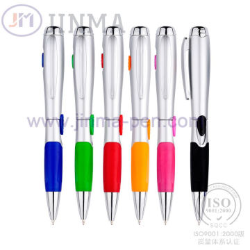 El más Popular bolígrafo promoción pluma Jm-D04A con un LED
